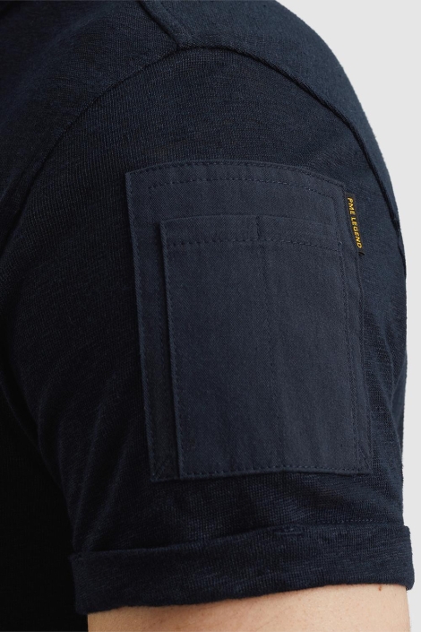 PME legend short sleeve polo linen cargo